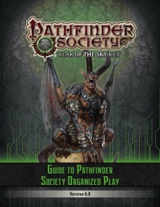 Pathfinder Guide to Organized Play Cover 6.0
